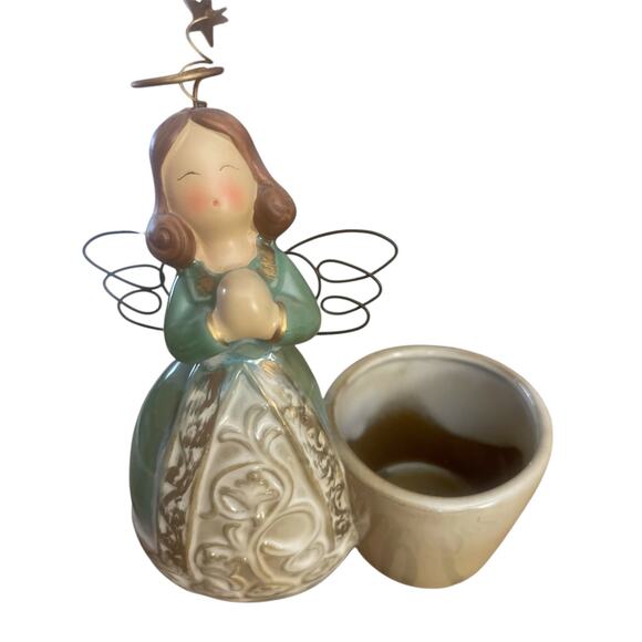 New Ceramic Angel  Candle Holder - Picture 6 of 10